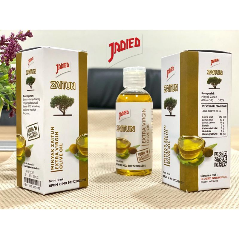 

Jadied Minyak zaitun 60 ml extra virgin
