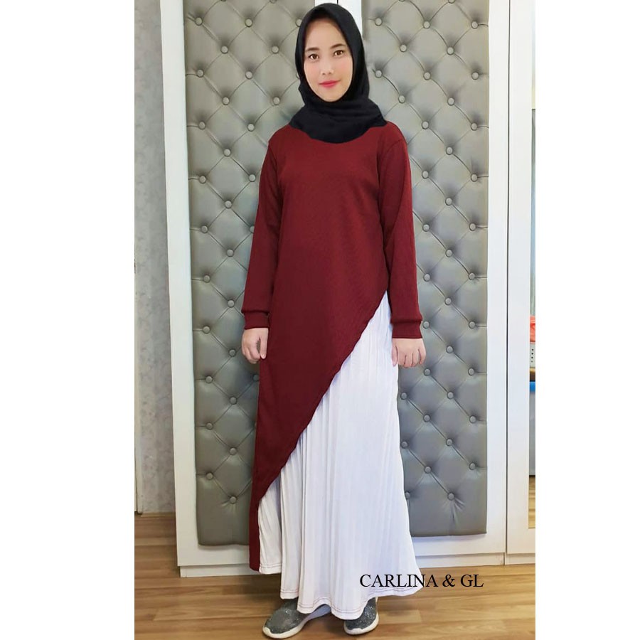 GAMIS DAIMAH MUSLIM TWO COLOR CARLINA