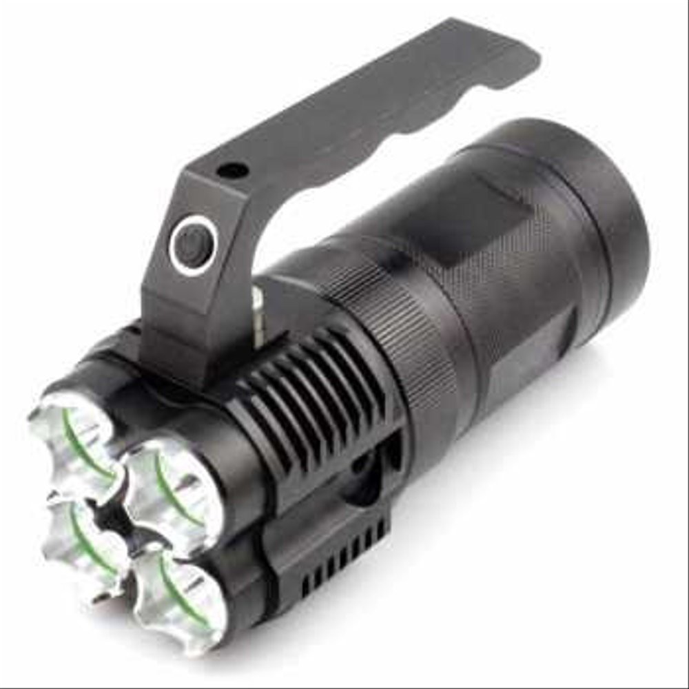 Senter LED 4 Quad Core Lamp Rechargeable 40W