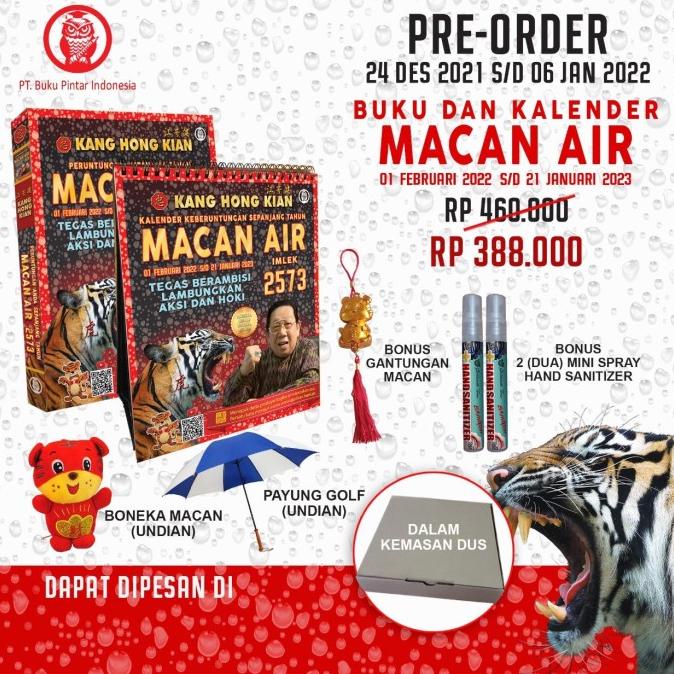 

Buku dan Kalender Peruntungan Macan Air - Kang Hong Kian (Imlek 2573)