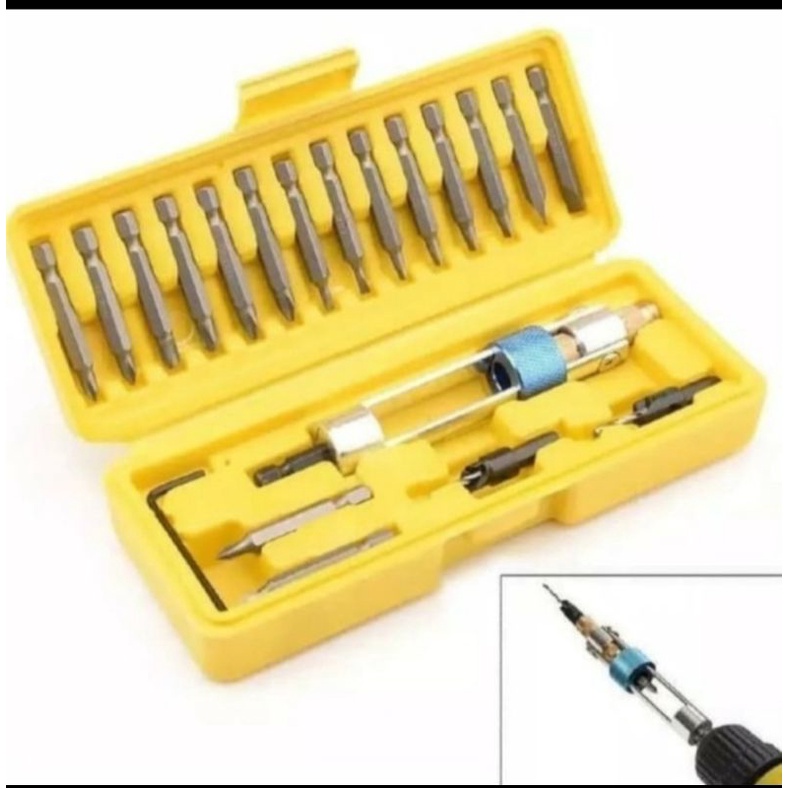 DRILL BIT SET 20PCS HSS SCREWDRIVER BITS FLIP DRIP BOR OBENG PUTAR