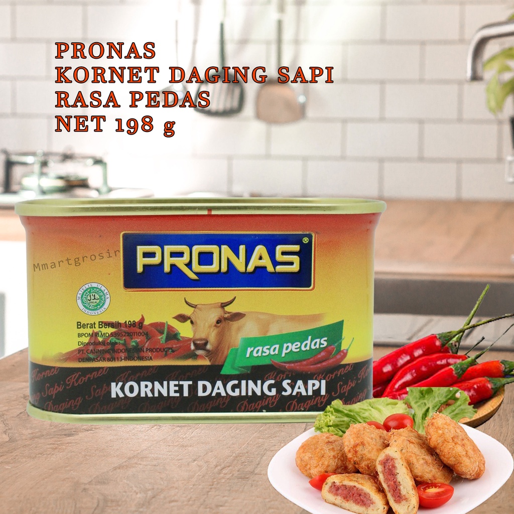 

PRONAS KORNET DAGING SAPI RASA PEDAS 198g