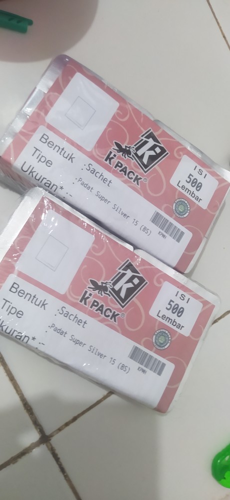 Sachet Full Foil 8x9 /sachet 8x9/kpack | Isi 500pcs