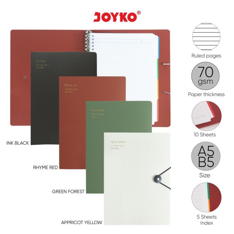 

JOYKO Binder Note BN-101 A5 Dan B5 Plus Tali 70 Gsm 20 Lubang