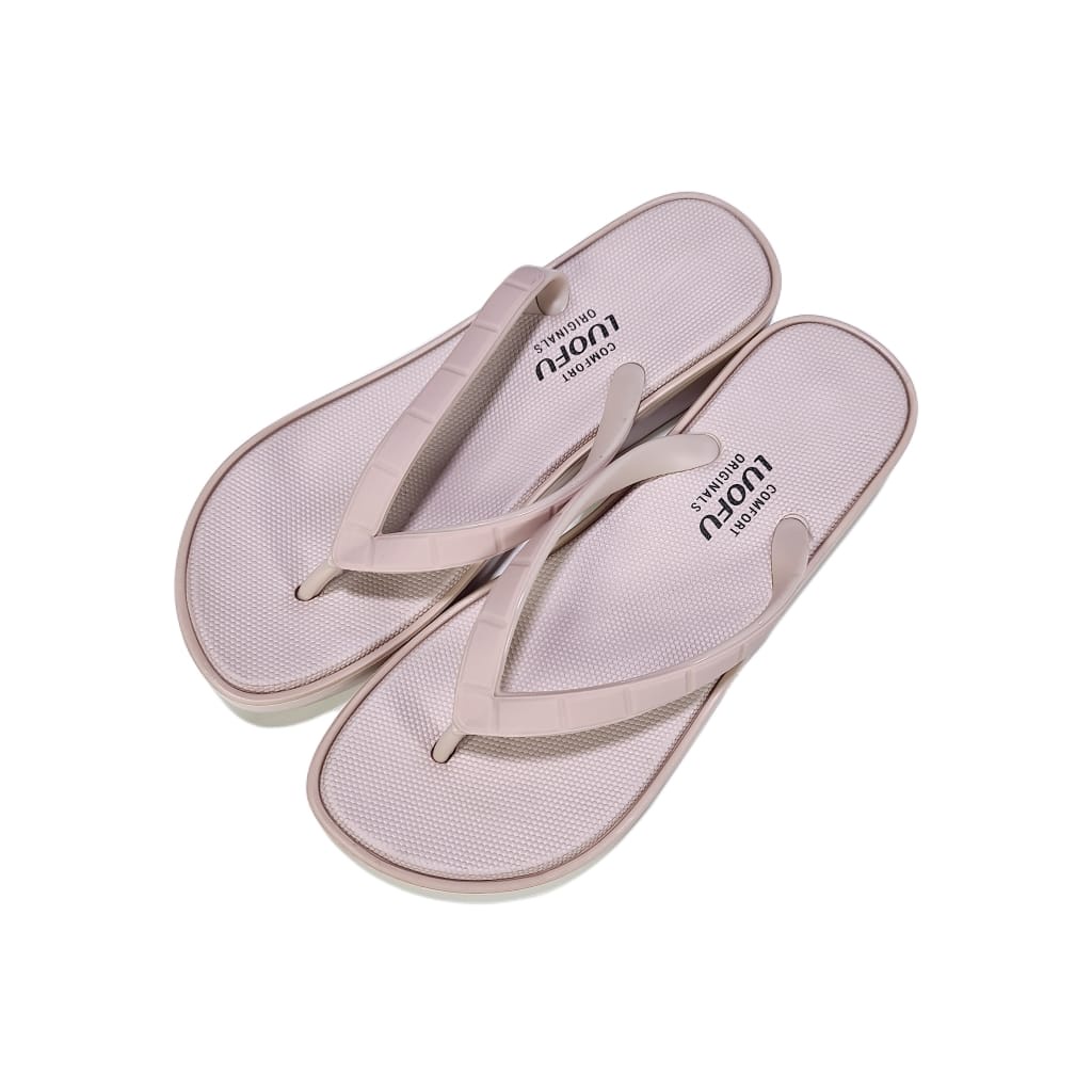LUOFU ORIGINAL jelly sandal karet empuk murah wanita jepit sendal japit cewek import E7168JP5WK