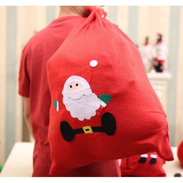 

✨ BISA COD ✨ XXL kantong bingkisan natal paper bag souvenir kantong tas serut natal