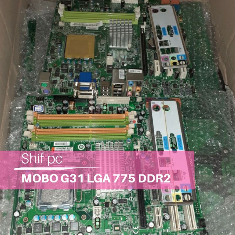 MOBO G31 LGA 775 BONUS PROSESOR