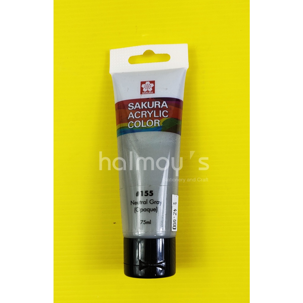 

CAT AKRILIK / ACRYLIC COLOUR SAKURA 75 ML NEUTRAL GREY #155