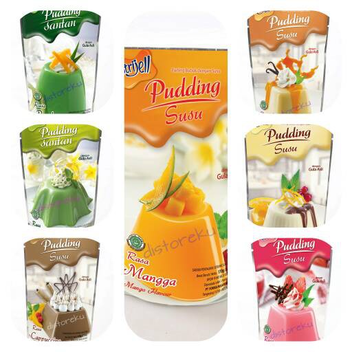  nutrijel PUDING  SUSU dan SANTAN flavour 145gr 5 11oz 