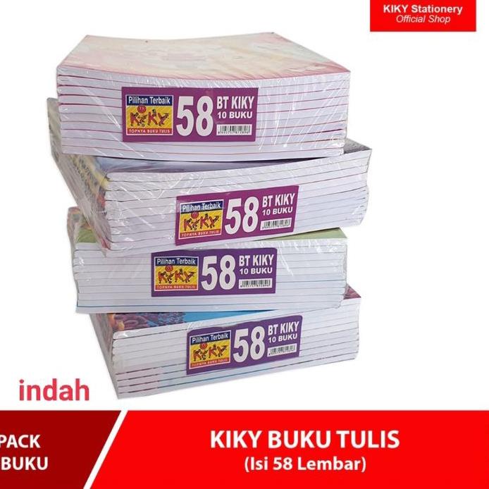 

Hot - Grosir Buku Tulis Kiky 58 Lembar - Isi 10 Buku !