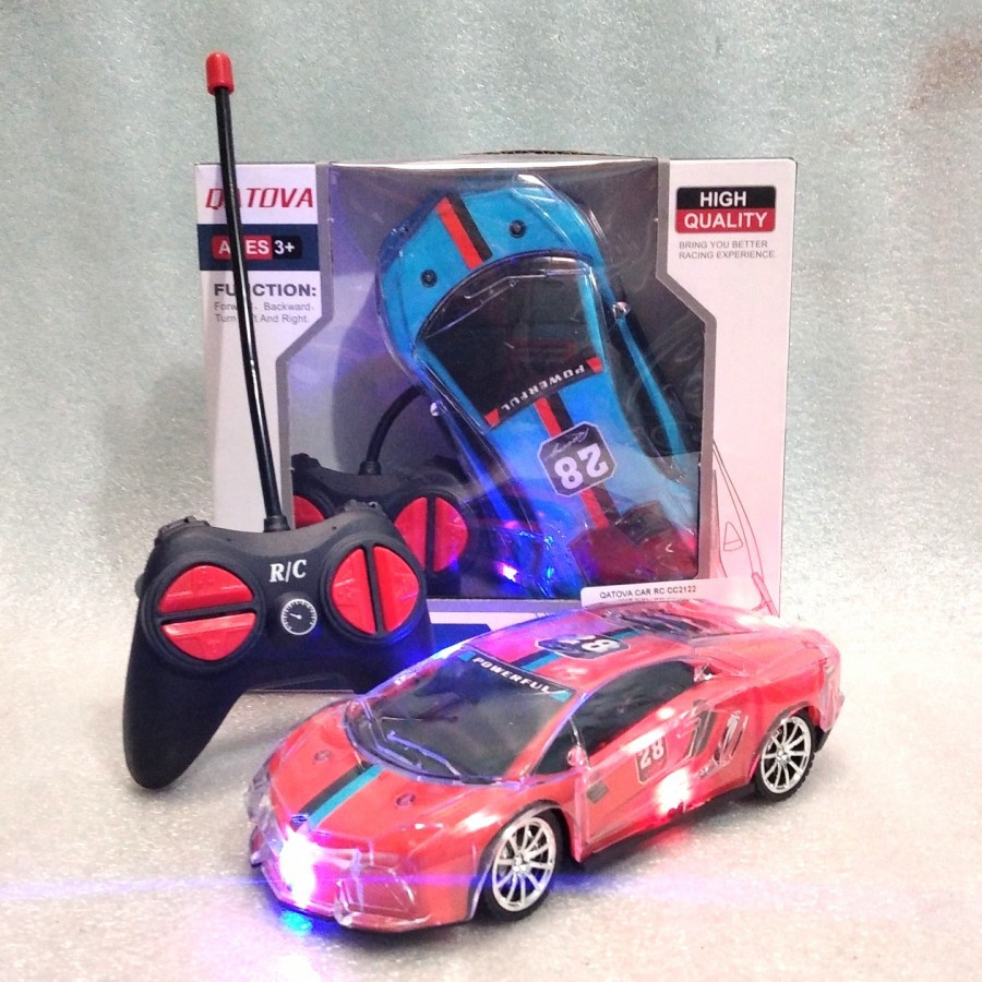 Mainan Mobil RC QATOVA Mainan Remote Control Racing Sedan QATOVA