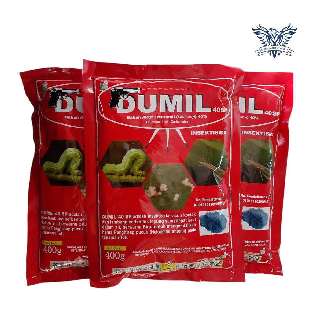 Insektisida Dumil 40Sp 400gr Bahan Aktif metomil 40%  dangke dupont lanate multitomil great metindo Lannate Besthomyl 40SP MTM 77SP Muller 50SP