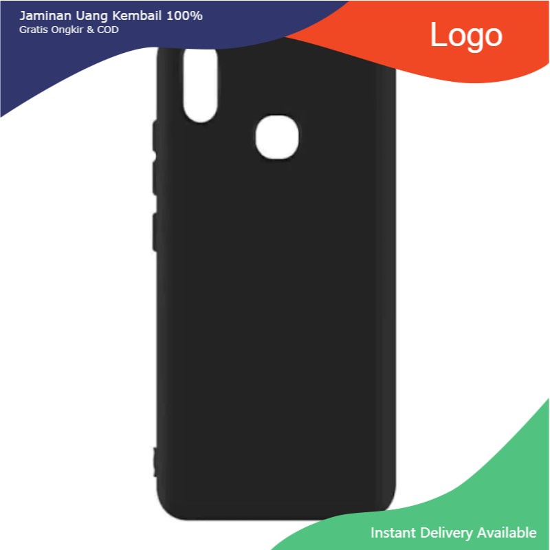 Soft Case Blackmatte Vivo Y19 Casing Silikon Slim Black Matte Hitam Polos Vivo Y19 Premium Murah Mer