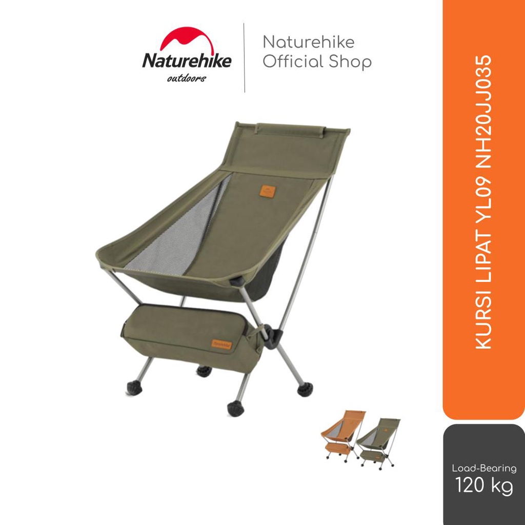 Naturehike Kursi Lipat Yl09 Nh20Jj035 Tipe 31 Camping Portable Outdoor
