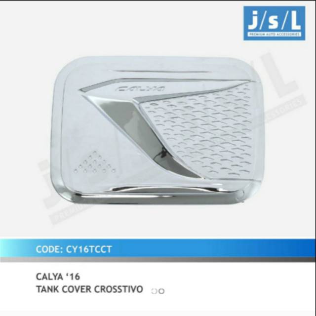 Tank cover mobil calya/ sigra crostivo chrome jsl