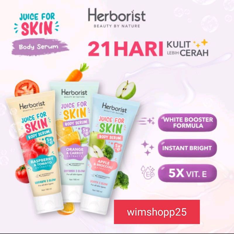 Herborist Juice for skin body serum 180ml original