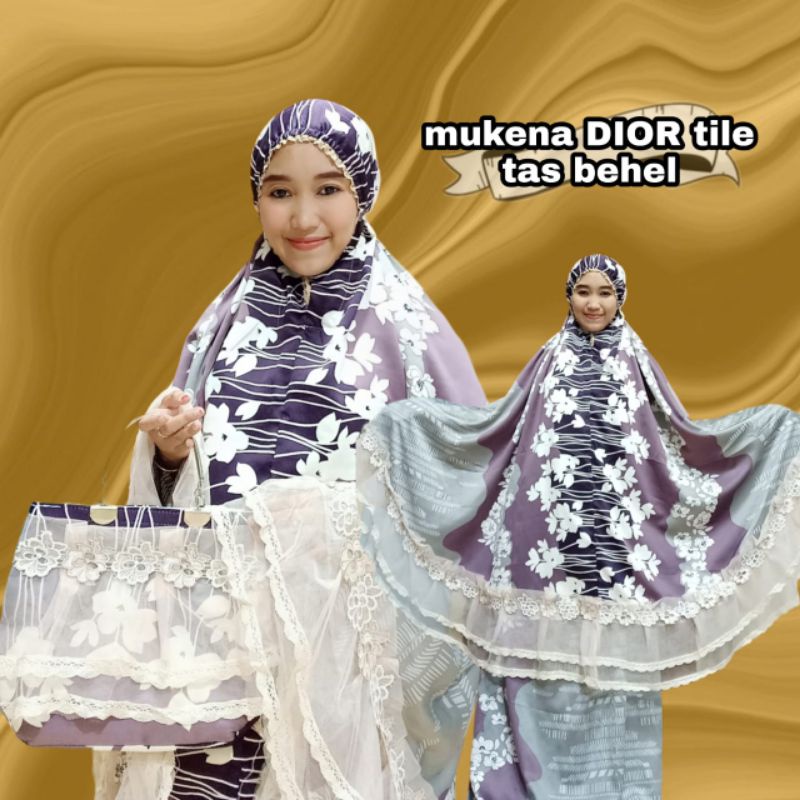 Mukena Dewasa Silk Dior Tile