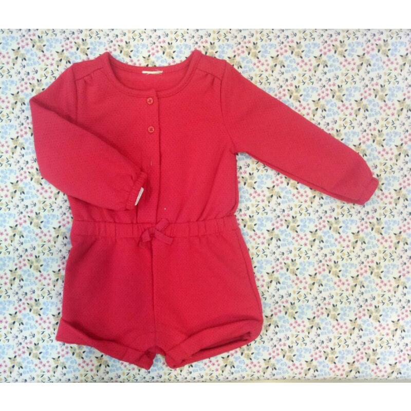 jumpsuit merah pita