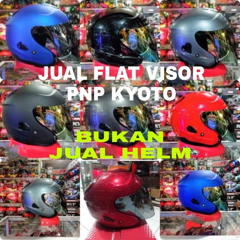 Kaca visor iridium gold  kyt venom open KYT dj maru Ink centro KYT galaxy /flat visor kyt dj maxi iridium