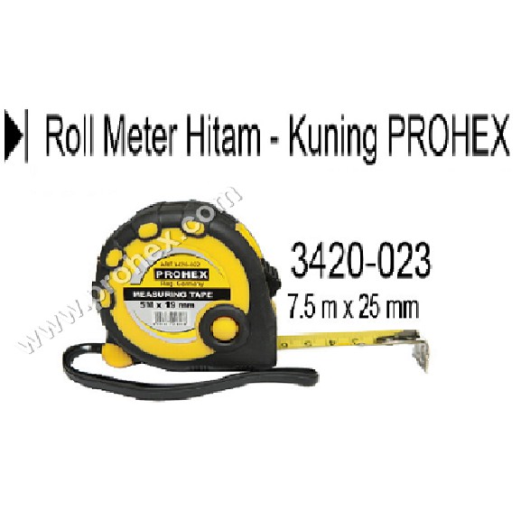 

Roll Meter Hitam - Kuning 3420-023