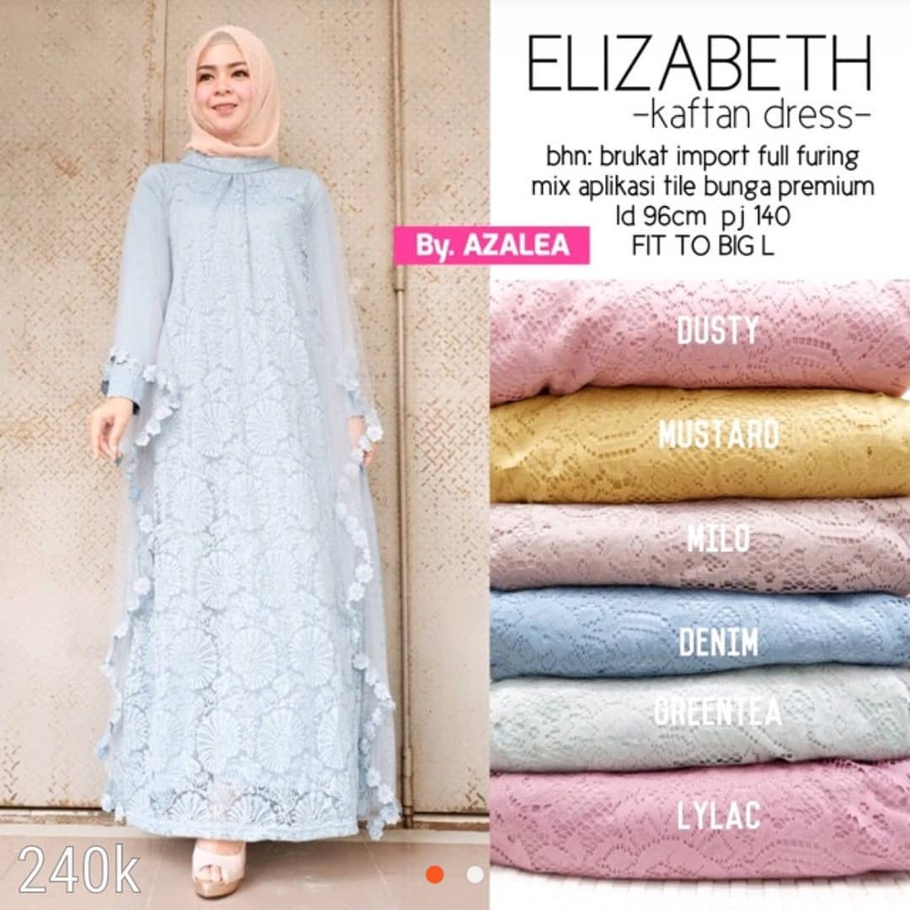 ELIZABETH KAFTAN ORI BY SHAKIRA/MURAH WANITA/BAJU MURAH/ BAJU KONDANGAN/DRESSBRUKAT/MAXYDRESS RUMAH KEBAYA BANDUNG RUMAH SONGKET BANDUNG