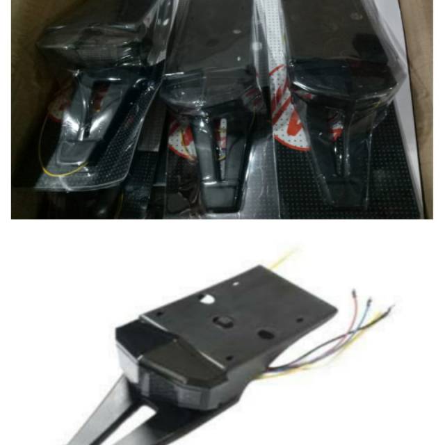 SPAKBOR BELAKANG TRAIL KLX + LAMPU / SAYAP BELAKANG TRAIL KLX + LAMPU