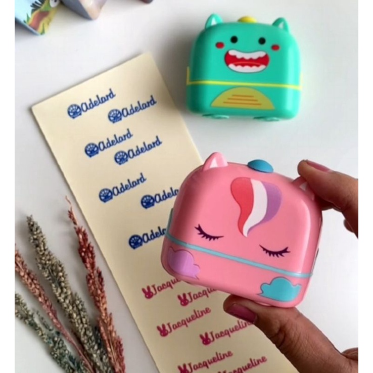 Stempel/Cap Nama/ Stamp Rectangle Lucu