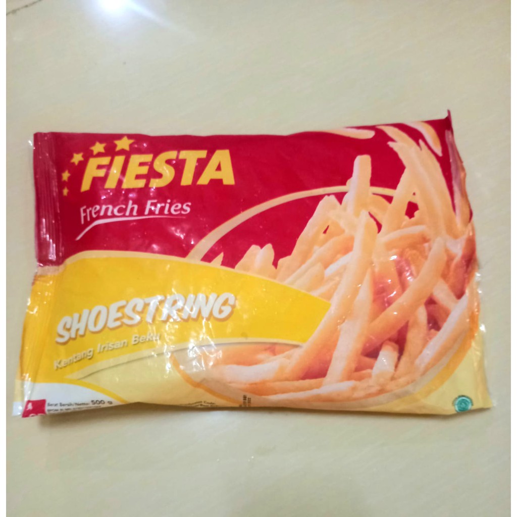 

FIESTA FRENCH FRIES SHOESTRING KENTANG IRISAN BEKU 500Gr