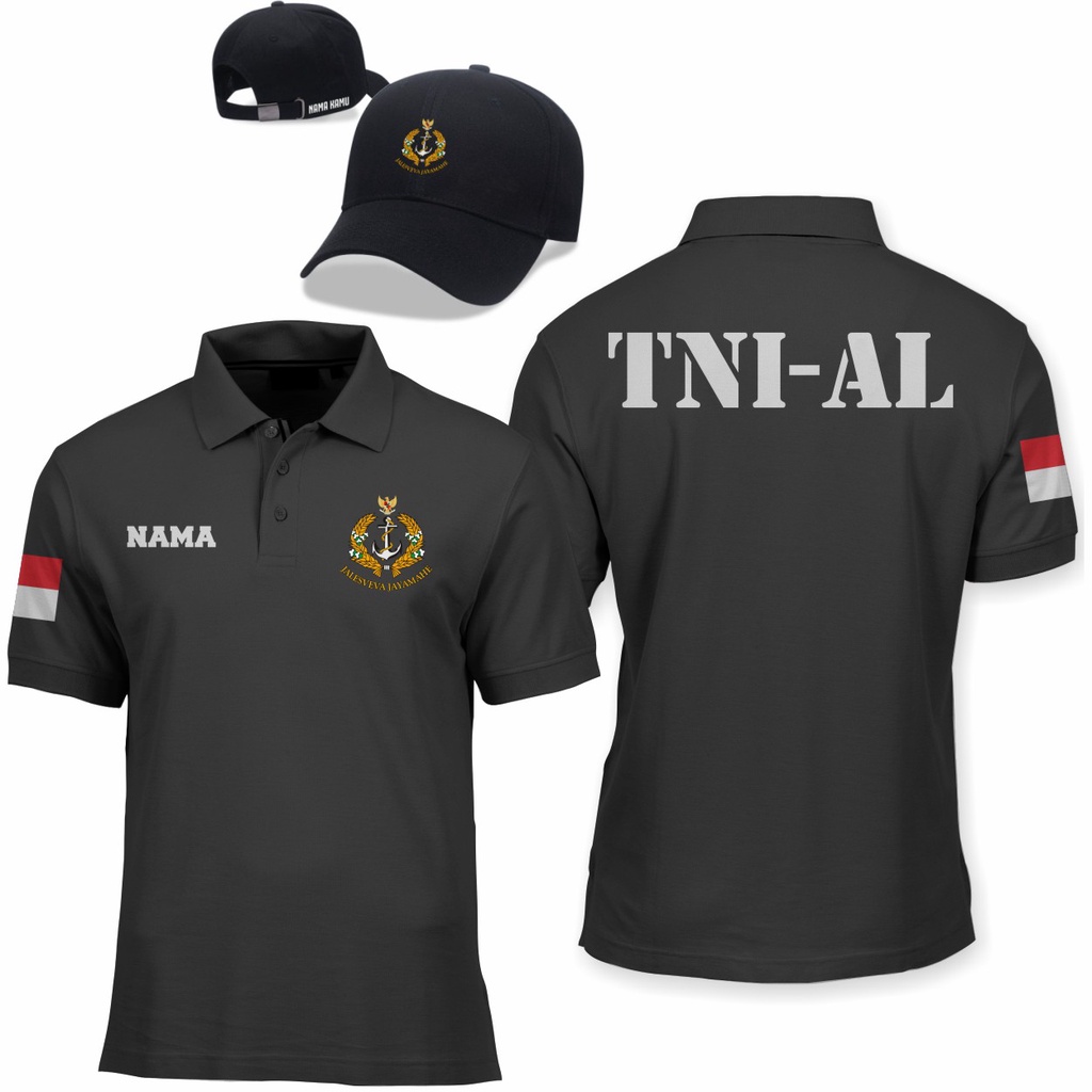 Jual Kaos Polo Tni Al Kaos Kerah Tni Al Indonesia Kaos Tentara Nasional Angkatan Laut Gratis