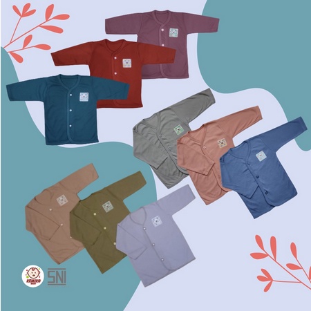 Baju Panjang Bayi NB Warna BKN VLP