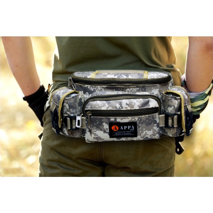 Tas Pinggang Pria Tactical Army / Waistbag Slingbag Loreng Terbaru AP7032 ZENI