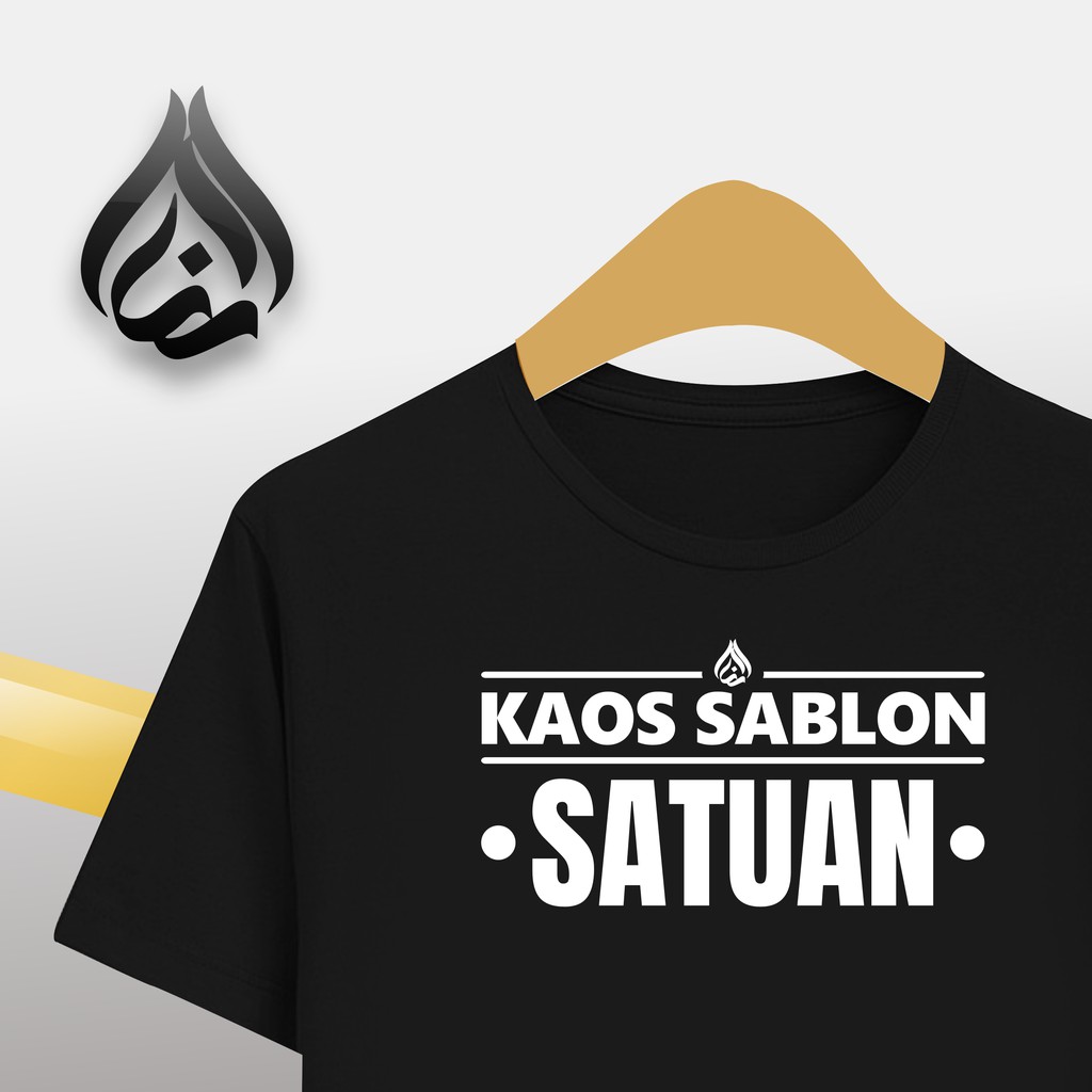 Jual Kaos Sablon Satuan Custom Text Nama Dan Kata Kata Sablon Polyflex Quality Hd Korea