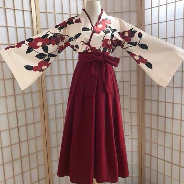 Chuandai Yumeiren Hanfu summer women's clothing improved student Hansu jacket and dress ancient styl