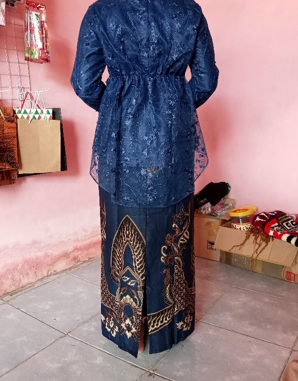 [special Item] Nyk Batik - Batik Couple Aisyah Payet Lengan Panjang | Couple Batik Brukat Modern