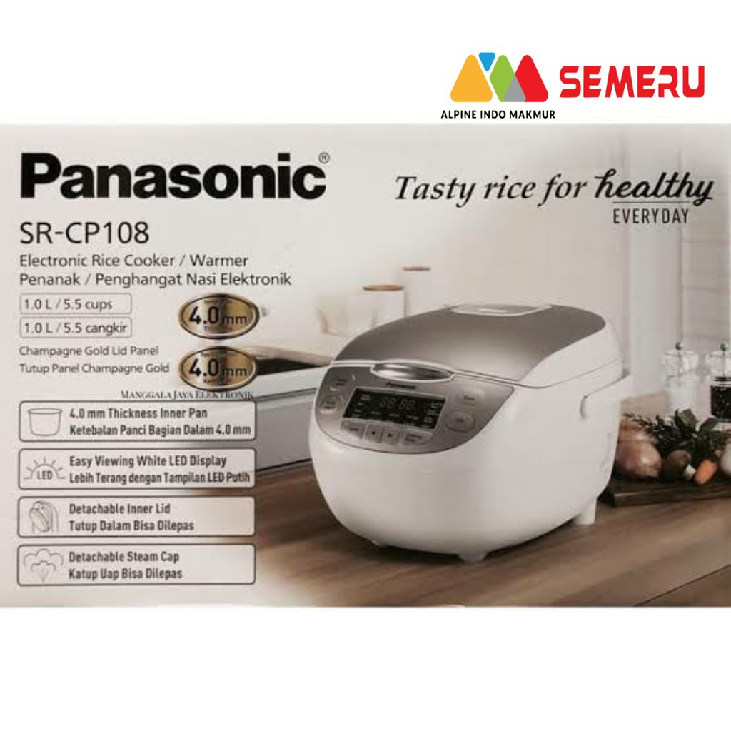 PANASONIC Rice Cooker Digital 16 IN 1 /1L SR-CP108NSR