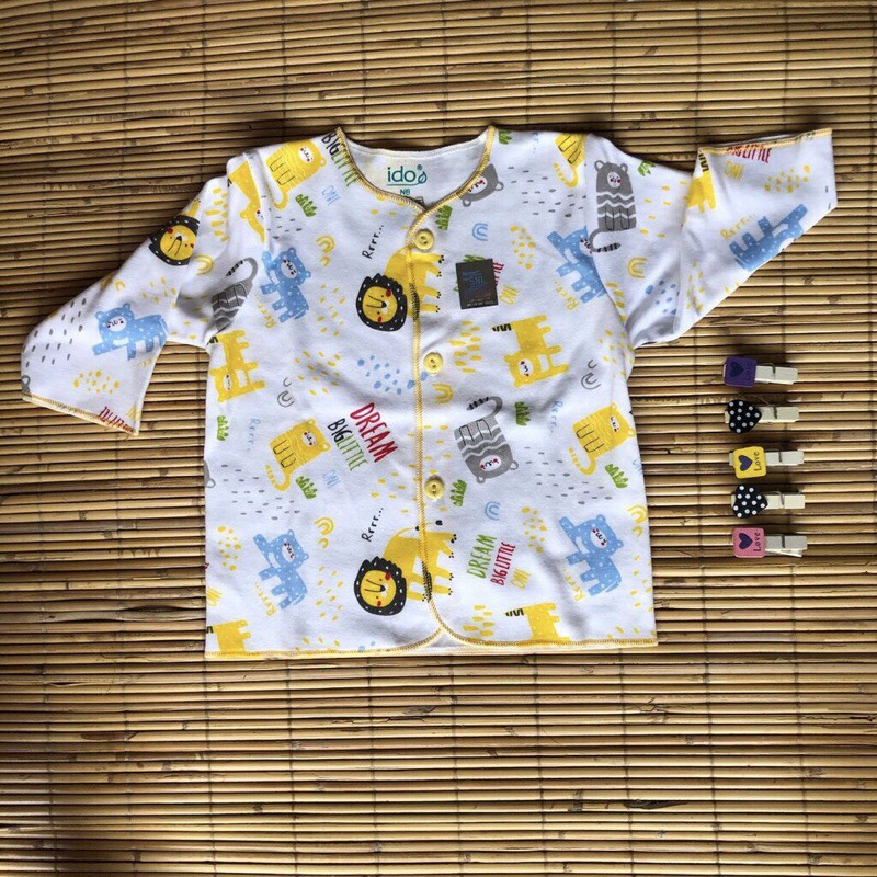 Pakaian Baju Bayi NewBorn IDO/Kaos Panjang/Kaos Pendek / Celana Kodok / Celana Buntu / Kaos Buntung