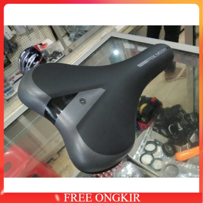 PROMO SADEL (SADDLE) SEPEDA POLYGON ORIGINAL MONARCH | GREY IN BLACK