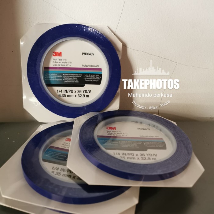 

CODE787 Vinyl tape blue/biru 3m 471+ masking tape