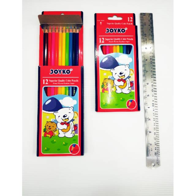 

Pensil Warna Panjang Color Pencil 12 Warna JOYKO