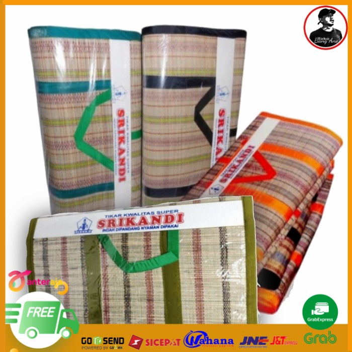 Tikar - Tikar Lipat Mendong Tikar Piknik LipatTikar Mendong Asli 2X3 Meter