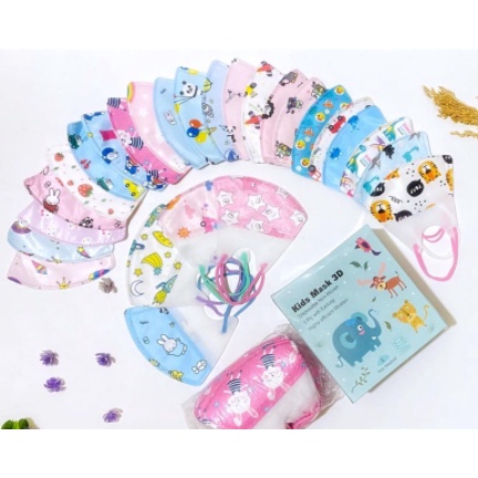 Masker Duckbil Anak Motif Campur Murah