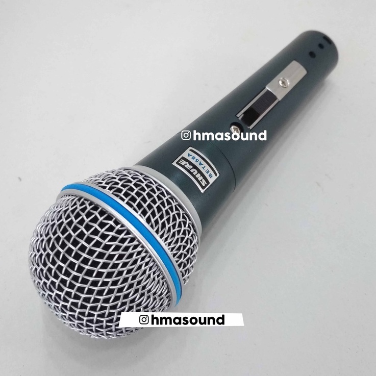 Mic Microphone Kabel Shure Beta 58A + Koper