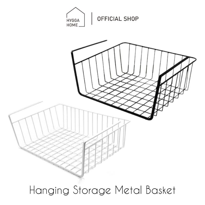 Jual Hygga Home Keranjang Gantung Lemari Cabinet Hanging Storage Metal Basket Shopee Indonesia