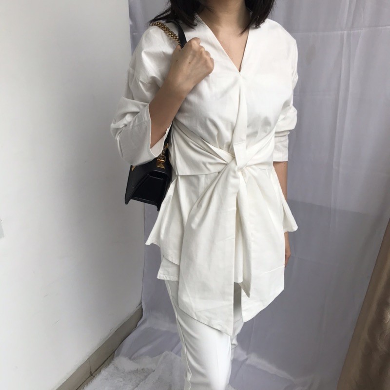 Joy Kimono Top | Baju lengan panjang | Baju Peplum | Baju Lebaran