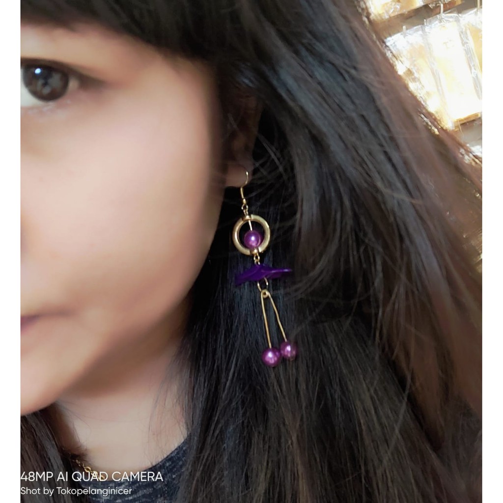 Anting Fashion Girly-Anting Hijab Korea Kekinian Fashion Aksesories Wanita Tokopelanginicer