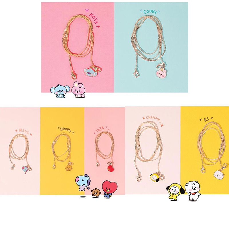 Rantai Kacamata Bahan Metal Motif Kartun Kpop BTS