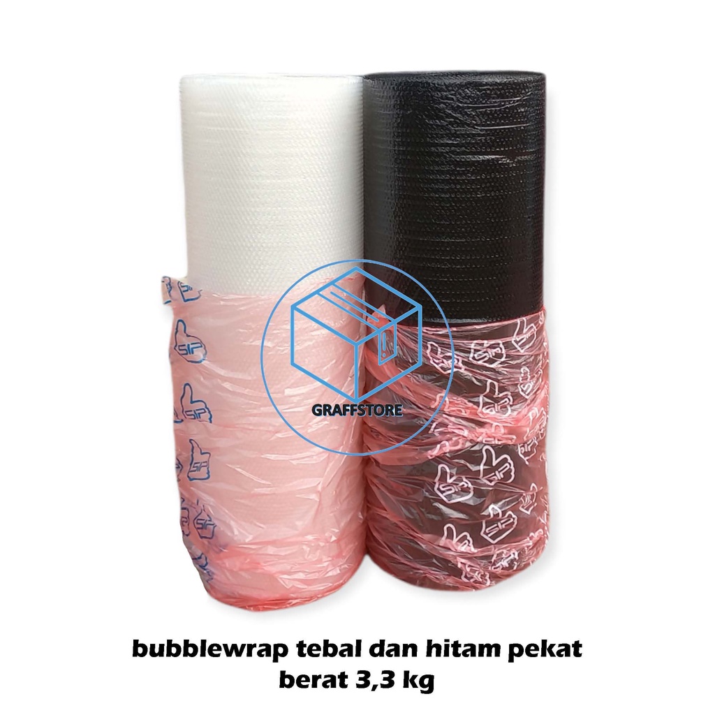 

H3T Promo Bubble wrap 50 m x 1.25 m plastik tebal bubble lebih bagus, tebal, pekat