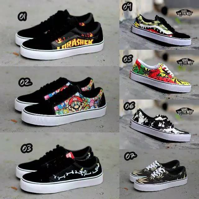 Sepatu vans pria casual sneakers oldscool era import