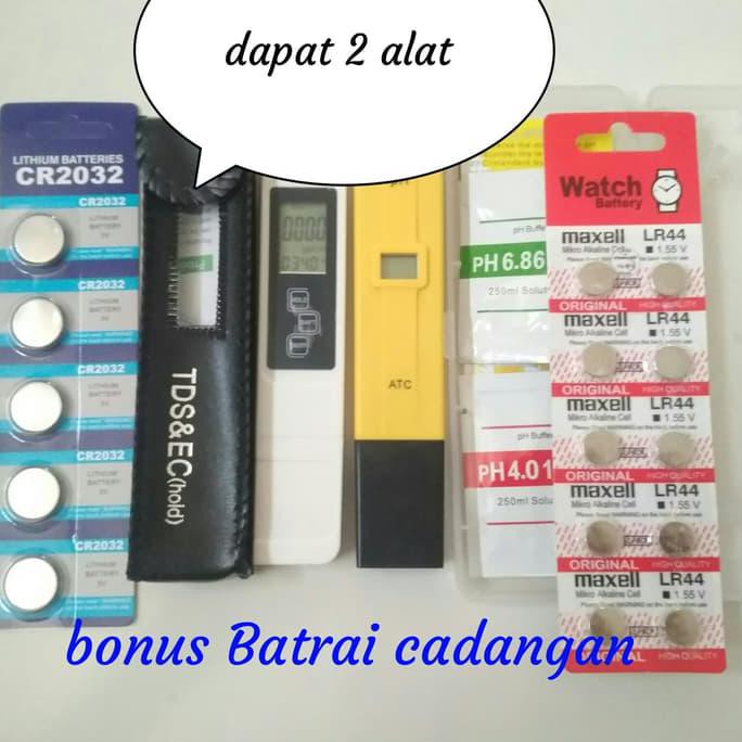 PAKET PH DAN TDS EC METER /ALAT UKUR HIDROPONIK PH AIR DAN TDS EC