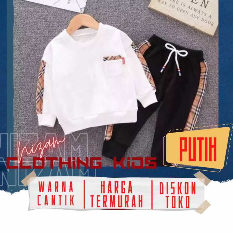 KAOS PUTIH POLOS ANAK LAKI LAKI LENGAN PANJANG BAJU ANAK CEWEK COWOK MURAH
